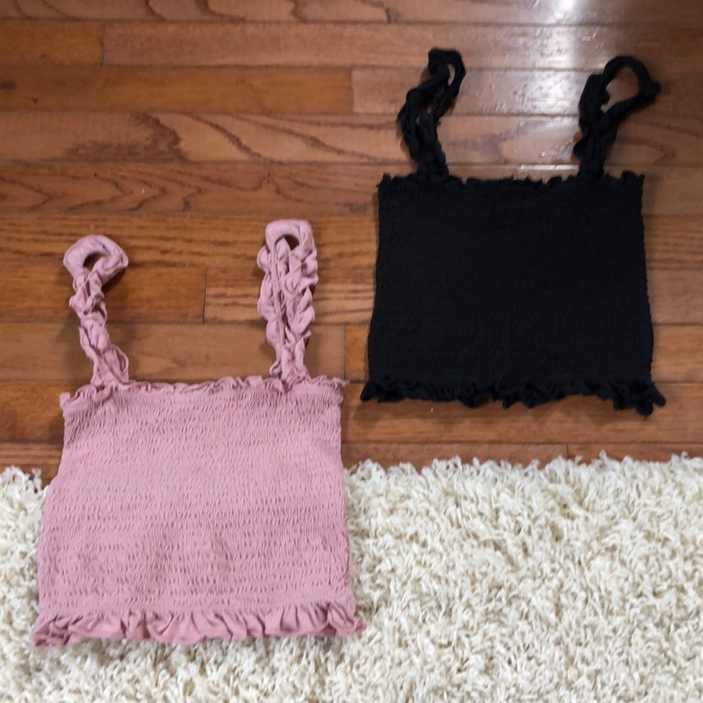Bozzolo Dusty Pink & Black Tank Set
